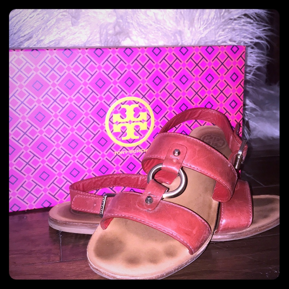 Tory Burch Women’s Red Sandals.